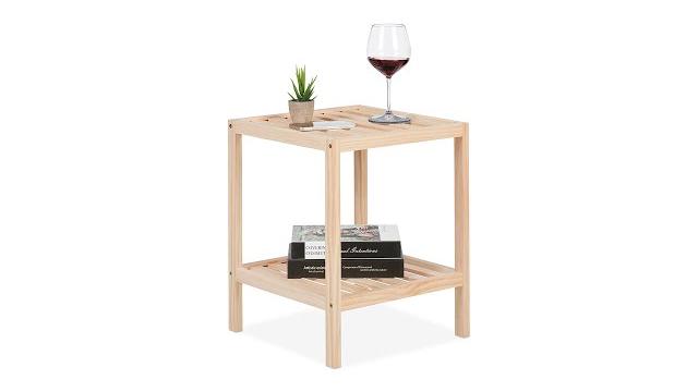 Relaxdays Beistelltisch aus Holz Bild 2