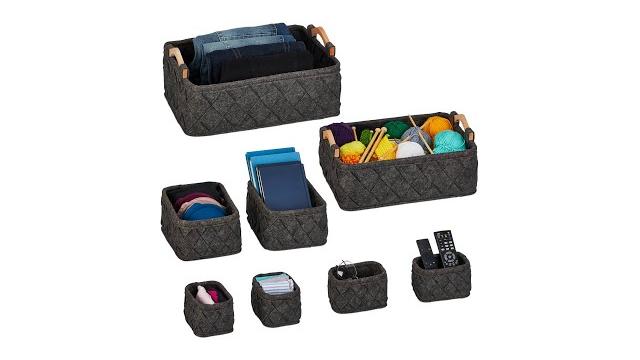 Relaxdays 8-teiliger Schrank-Organizer Bild 2