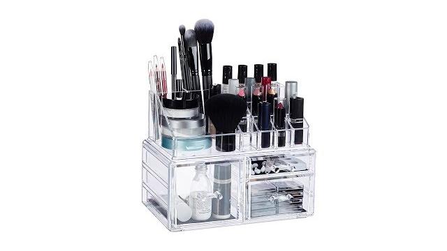 Relaxdays Make-Up Organizer mit 3 Schubladen Bild 2
