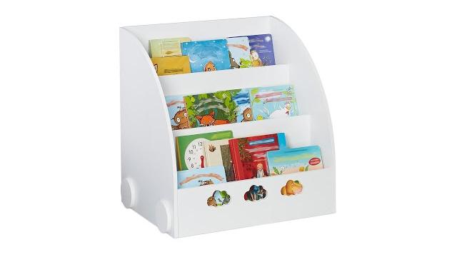 Relaxdays Weißes Bücherregal für Kinder Bild 2