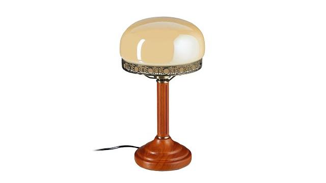 Relaxdays Tischlampe Beige Antik Look Bild 2