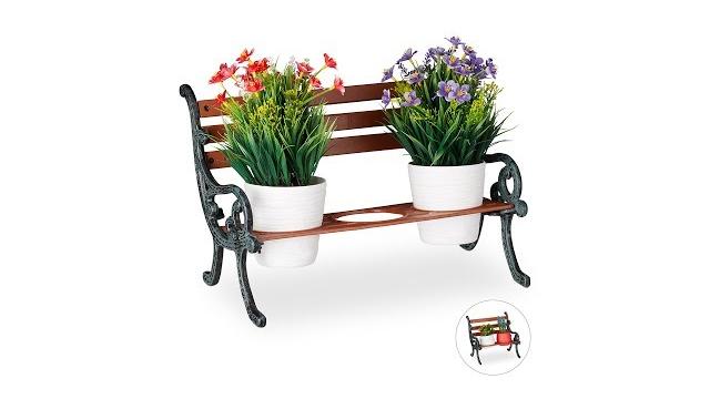 Relaxdays Mini Blumenbank Bild 2