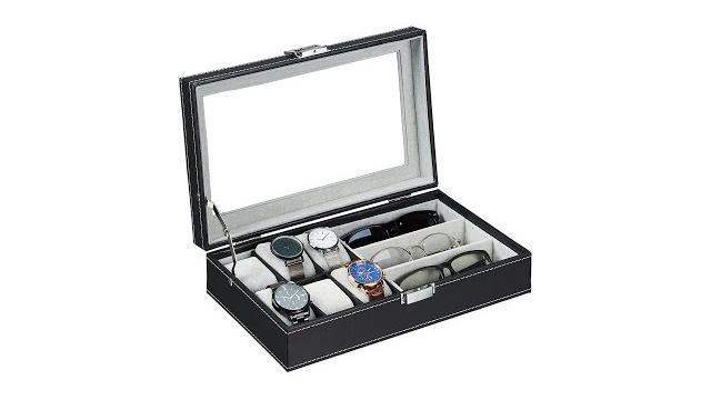 Relaxdays Schmuckaufbewahrung in Lederoptik Bild 2
