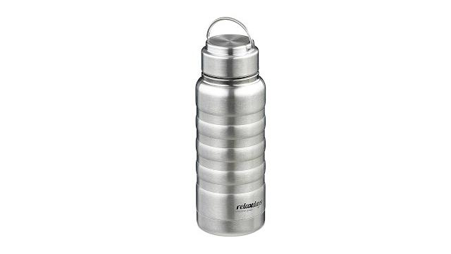 Relaxdays Trinkflasche Edelstahl 400 ml Bild 2
