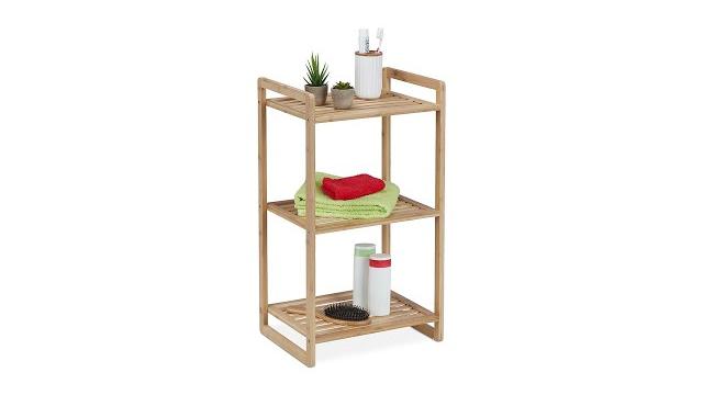 Relaxdays Bambusregal mit 3 Ablagen Bild 10