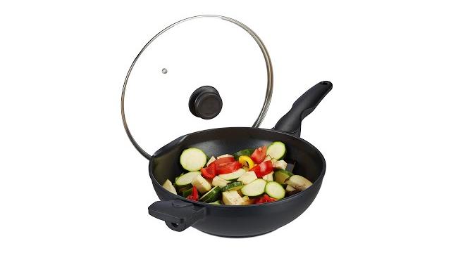 Relaxdays Wok mit Deckel Induktion Bild 2