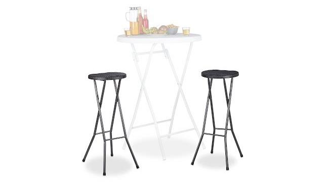 Relaxdays Barhocker klappbar BASTIAN Bild 2