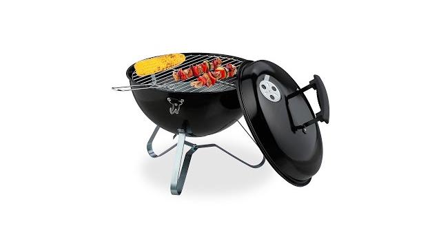 Relaxdays Tragbarer Kugelgrill Ø 37 cm Bild 2