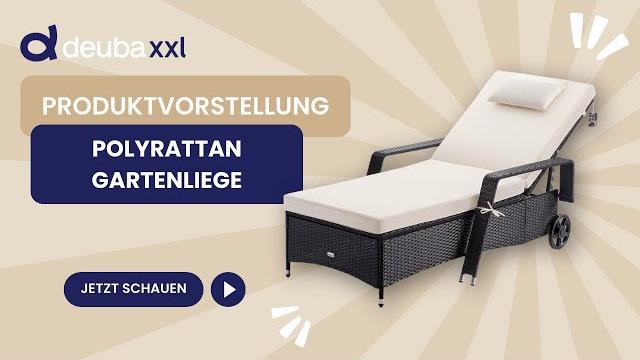 Casaria® Sonnenliege 2er Set mit Rollen Auflage Grau Anthrazit Bild 10