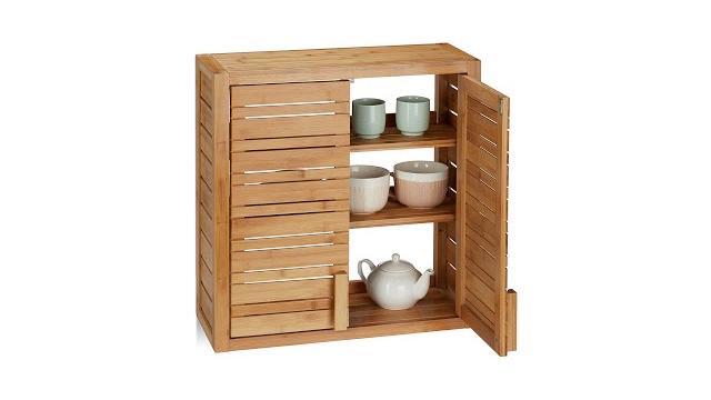 Relaxdays Wandschrank Bambus Bild 2