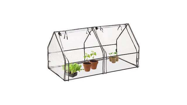 Relaxdays Folienfrühbeet PVC mit 2 Türen Bild 2