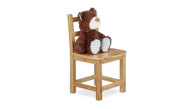 Relaxdays Kinderstuhl RUSTICO natur Bild 2