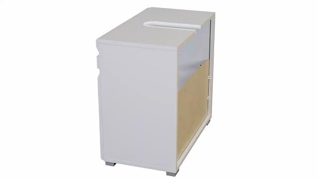 Vicco 'Freddy' Waschbeckenunterschrank, Spanplatte, 60 x 56 x 34 cm, Weiß Hochglanz Bild 9