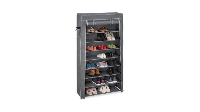 Relaxdays Schuhschrank Stoff 9 Fächer Bild 2