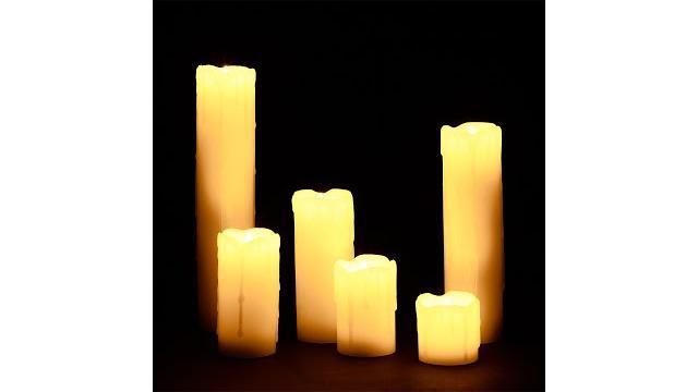 Relaxdays 48 x LED Kerzen aus Echtwachs Bild 2