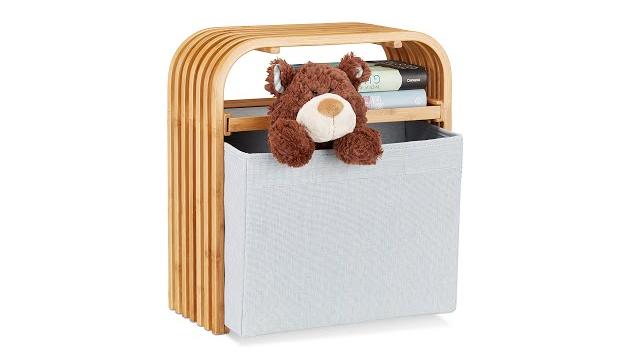 Relaxdays Bambus Hocker mit Aufbewahrung Bild 2