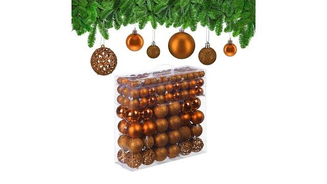 Relaxdays Weihnachtskugeln im 150er Set Bild 2