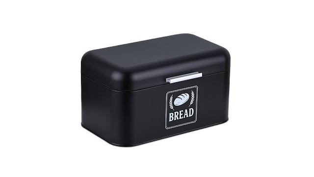 Relaxdays Retro Brotkasten mit Deckel & Griff Bild 2