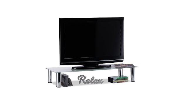 Relaxdays TV-Tisch Glas Bild 2