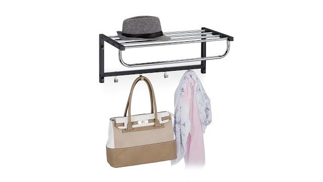 Relaxdays Wandgarderobe mit Ablage Bild 2