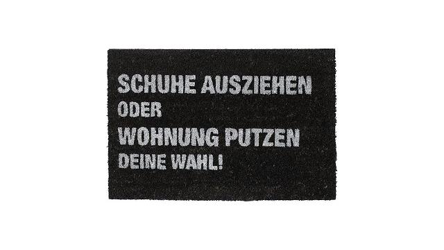 Relaxdays Fußmatte Kokos "Wohnung putzen" Bild 2