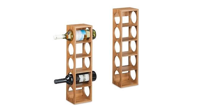 Relaxdays Bambus Weinregal im 2er Set Bild 2