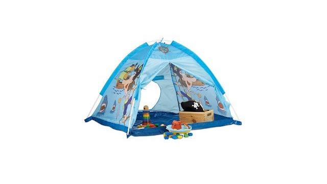 Relaxdays Spielzelt Pirat in Blau Bild 2
