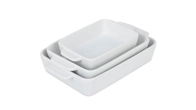 Relaxdays Keramik Auflaufform 3er Set Bild 2