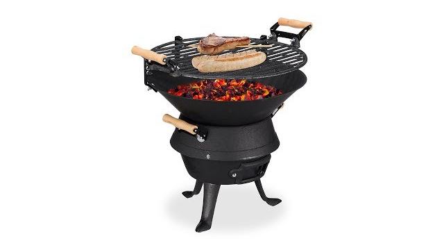 Relaxdays Grillfass Gusseisen Bild 2