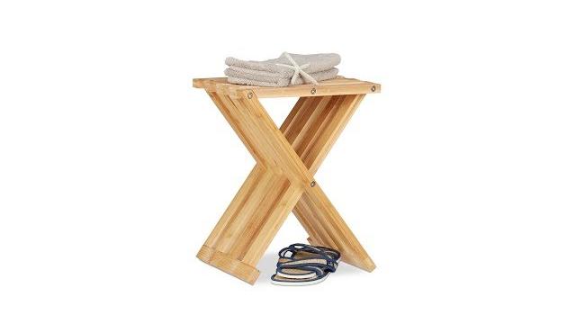 Relaxdays Klapphocker Bambus Bild 2
