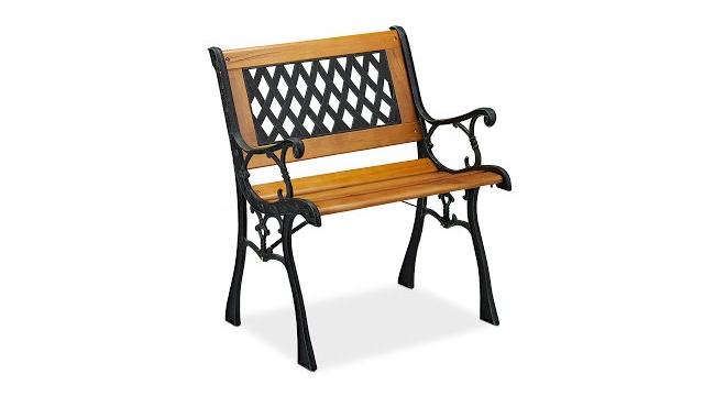 Relaxdays Niedriger Gartenstuhl Holz Bild 2